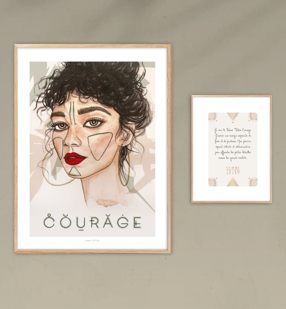 Portrait Femme Totem Courage – Image 3