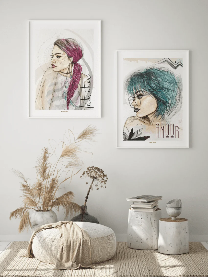 Portrait Femme Totem Amour
