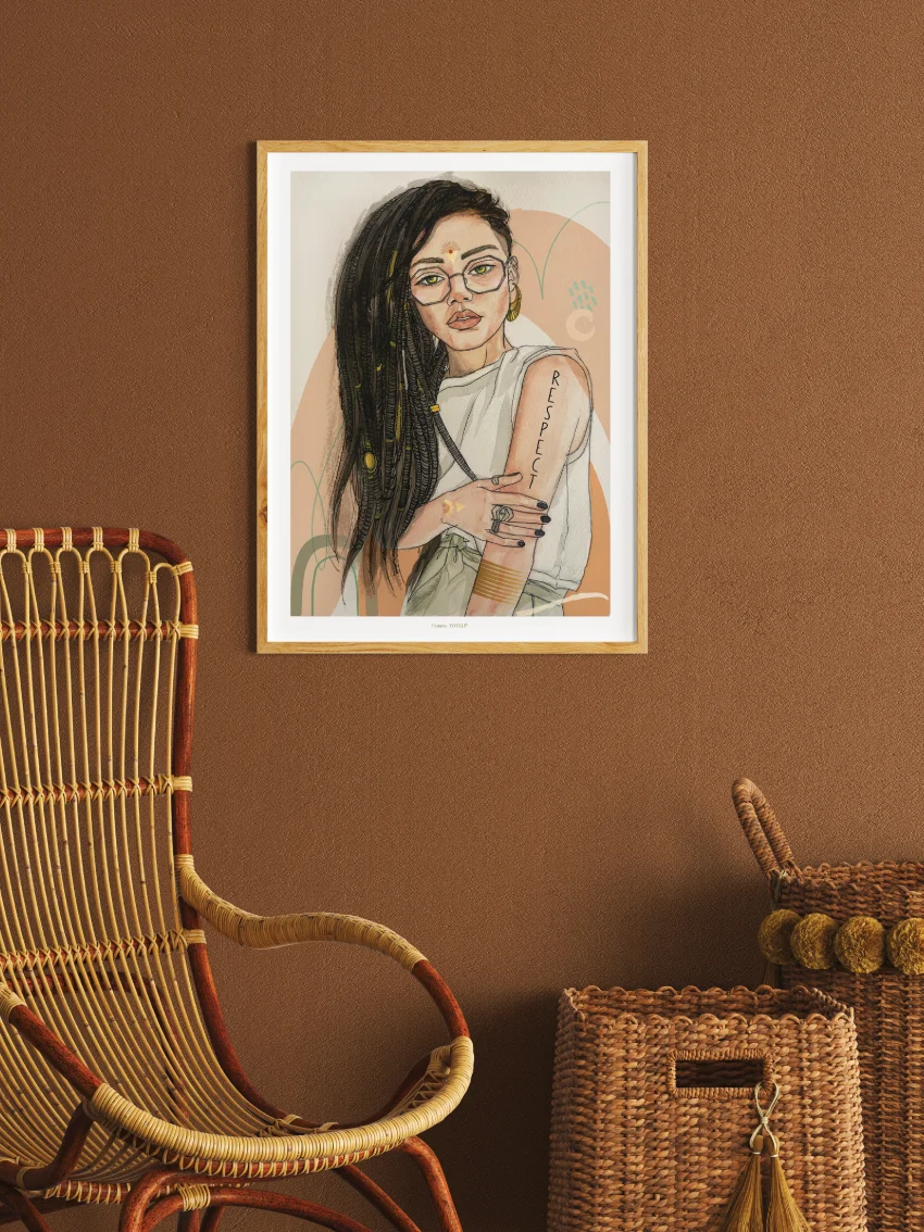 Portrait Femme Totem Respect – Image 2